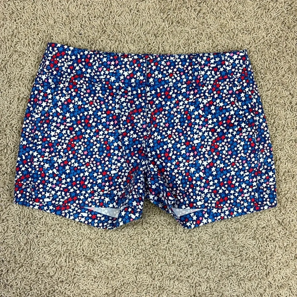 Vineyard vines patriotic whale shorts sz 2